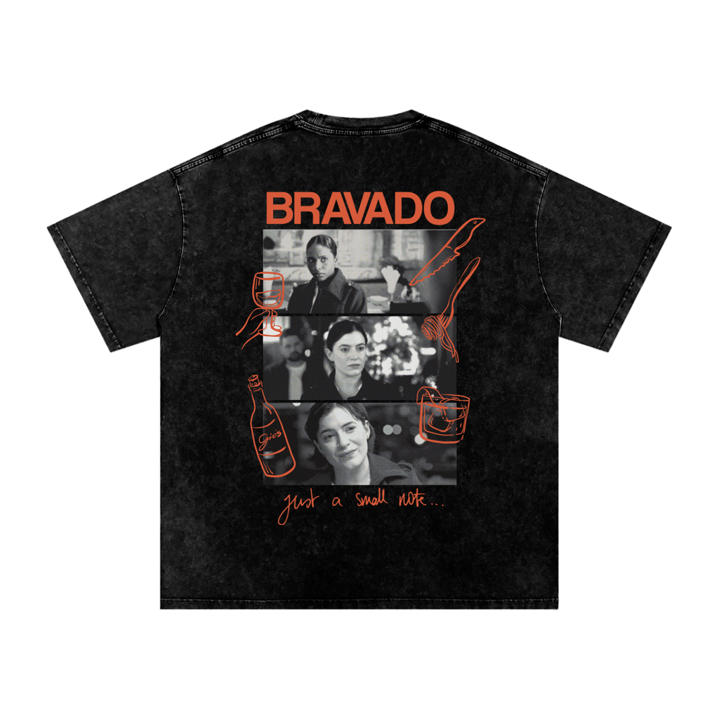 Chiara Mafia - Snow Washed Oversized Cotton T-Shirt