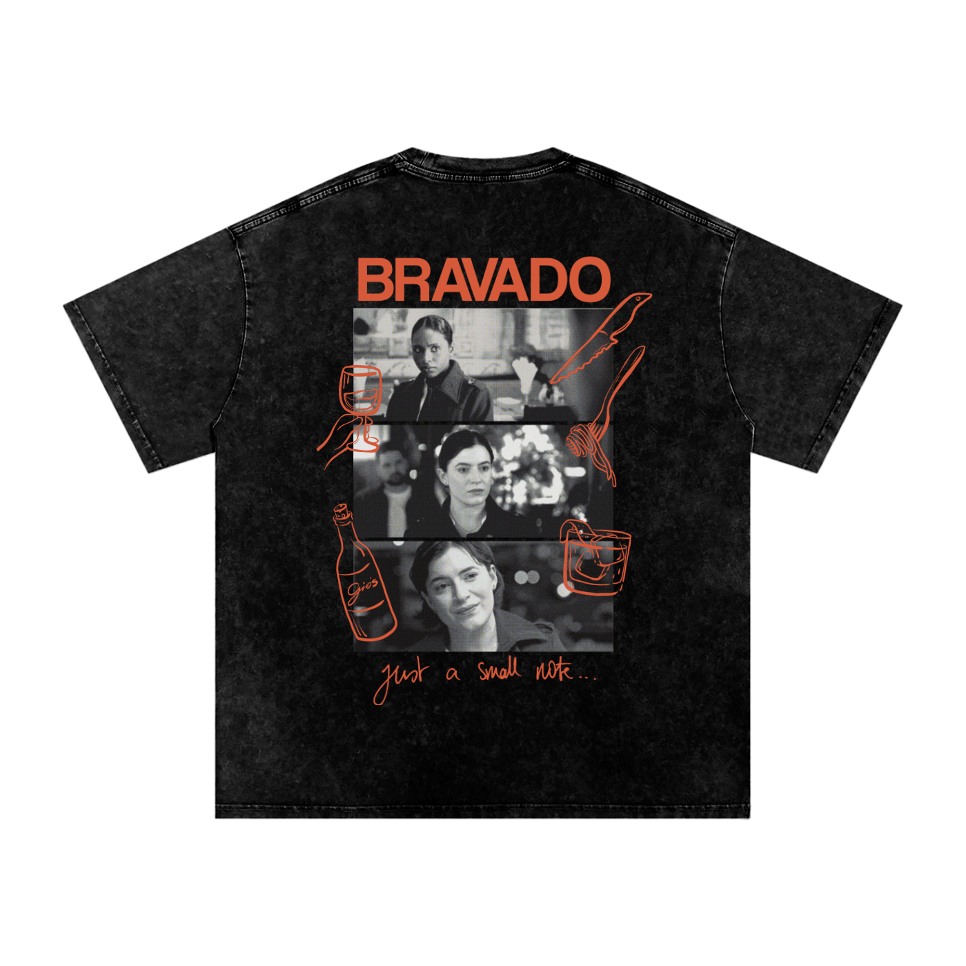 Chiara Mafia - Snow Washed Oversized Cotton T-Shirt