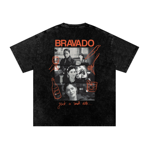 Chiara Mafia - Snow Washed Oversized Cotton T-Shirt