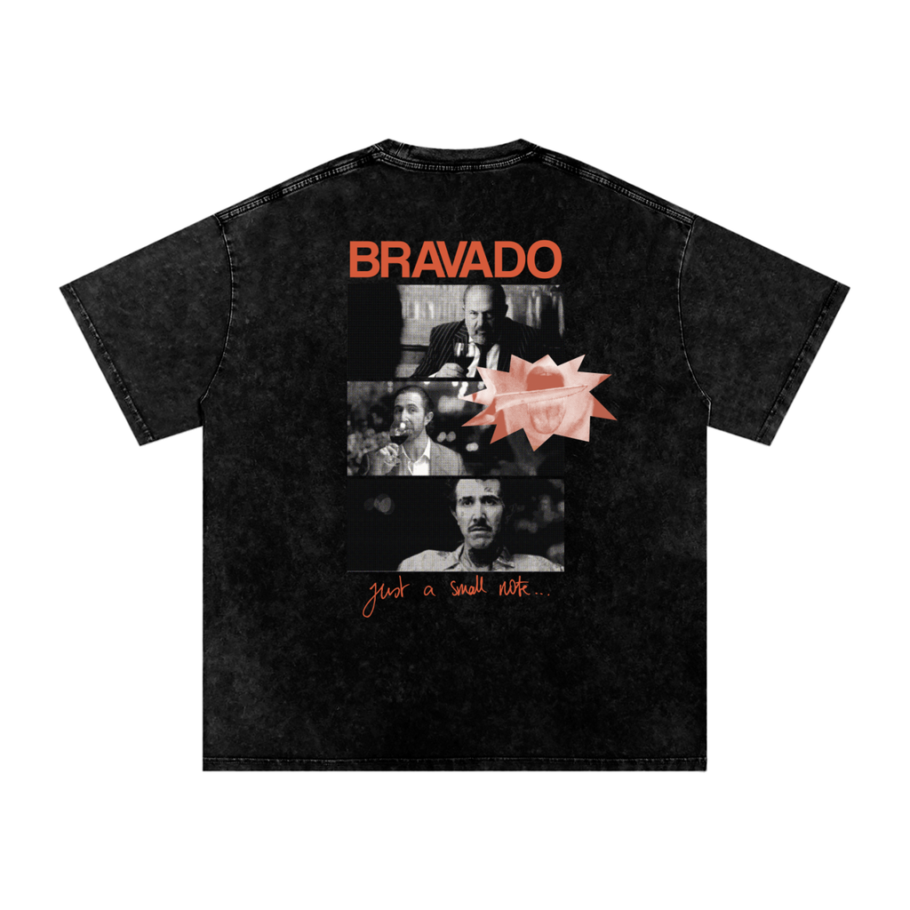 Gio Mafia - Snow Washed Oversized Cotton T-Shirt