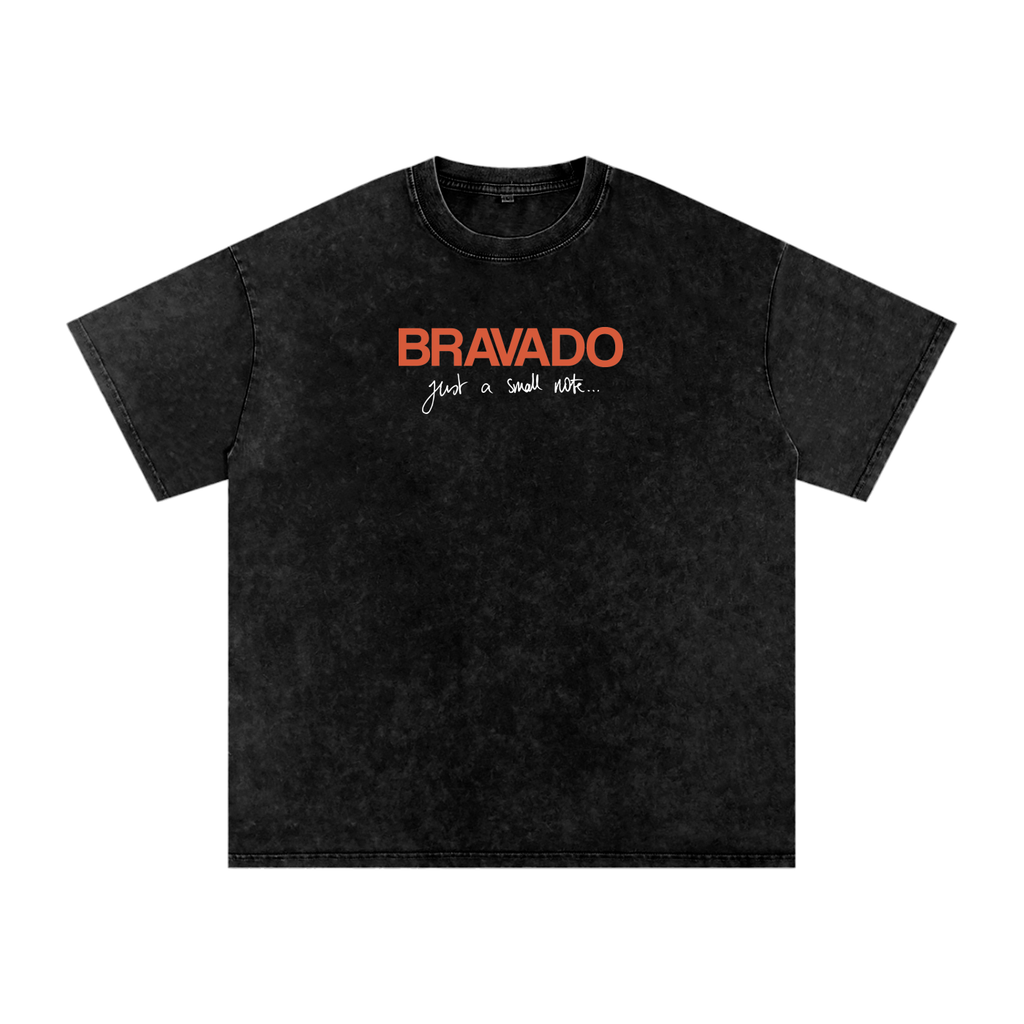 Gio Mafia - Snow Washed Oversized Cotton T-Shirt