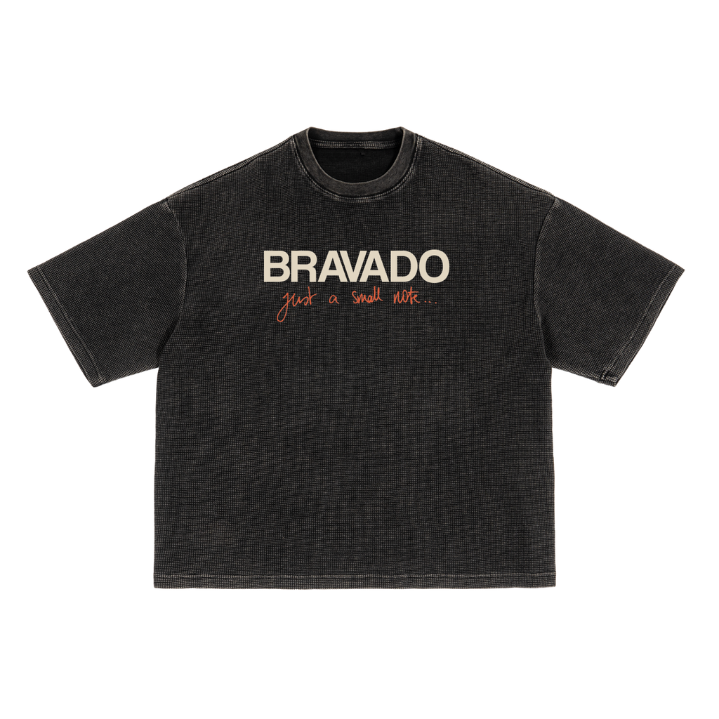 Textured Waffle Washed Boxy T-Shirt